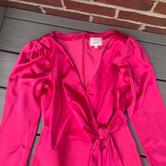 cinq a sept Layne Faux Wrap Mini Dress - Picture 3 of 14